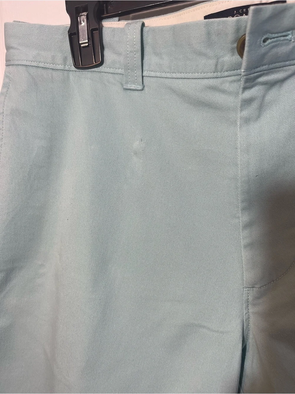 J. Crew Mint Green Flat Front Chino Shorts